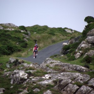 cycle on Connemara's bog road