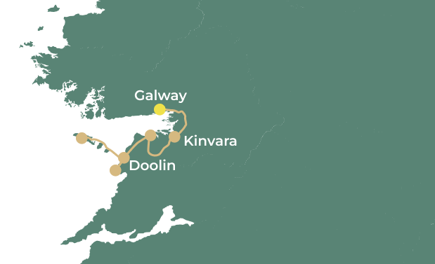 The Burren Explorer day 1 map