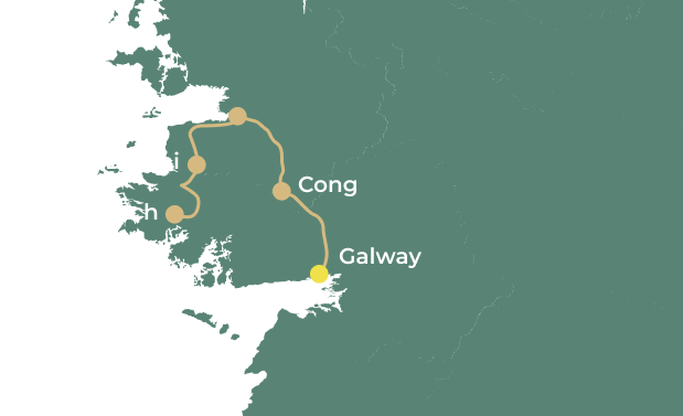West of Ireland Delux Ride day 1 map