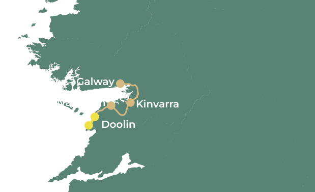 The Burren Express day 3 map