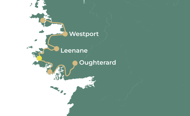 The Great Western Greenway and Connemara of Kerry day 5 map